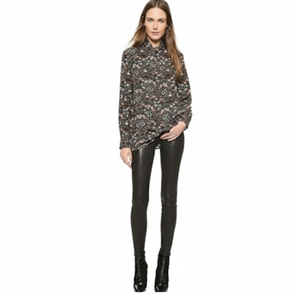 Marc By Marc Jacobs “Strawberry Thief” Crepe Blouse Size Large EUC! - Picture 1 of 10